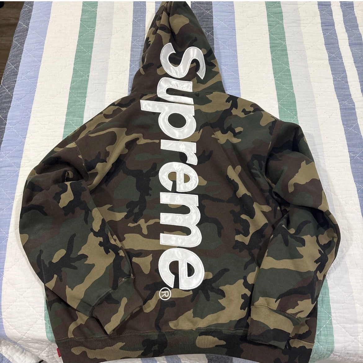 Supreme camo hoodie